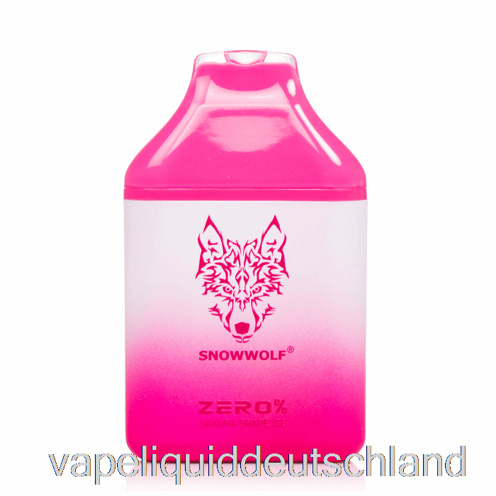Snowwolf Zero 5500 0 % Nikotinfreie Einweg-Sakura-Trauben-Eis-Vape-Flüssigkeit